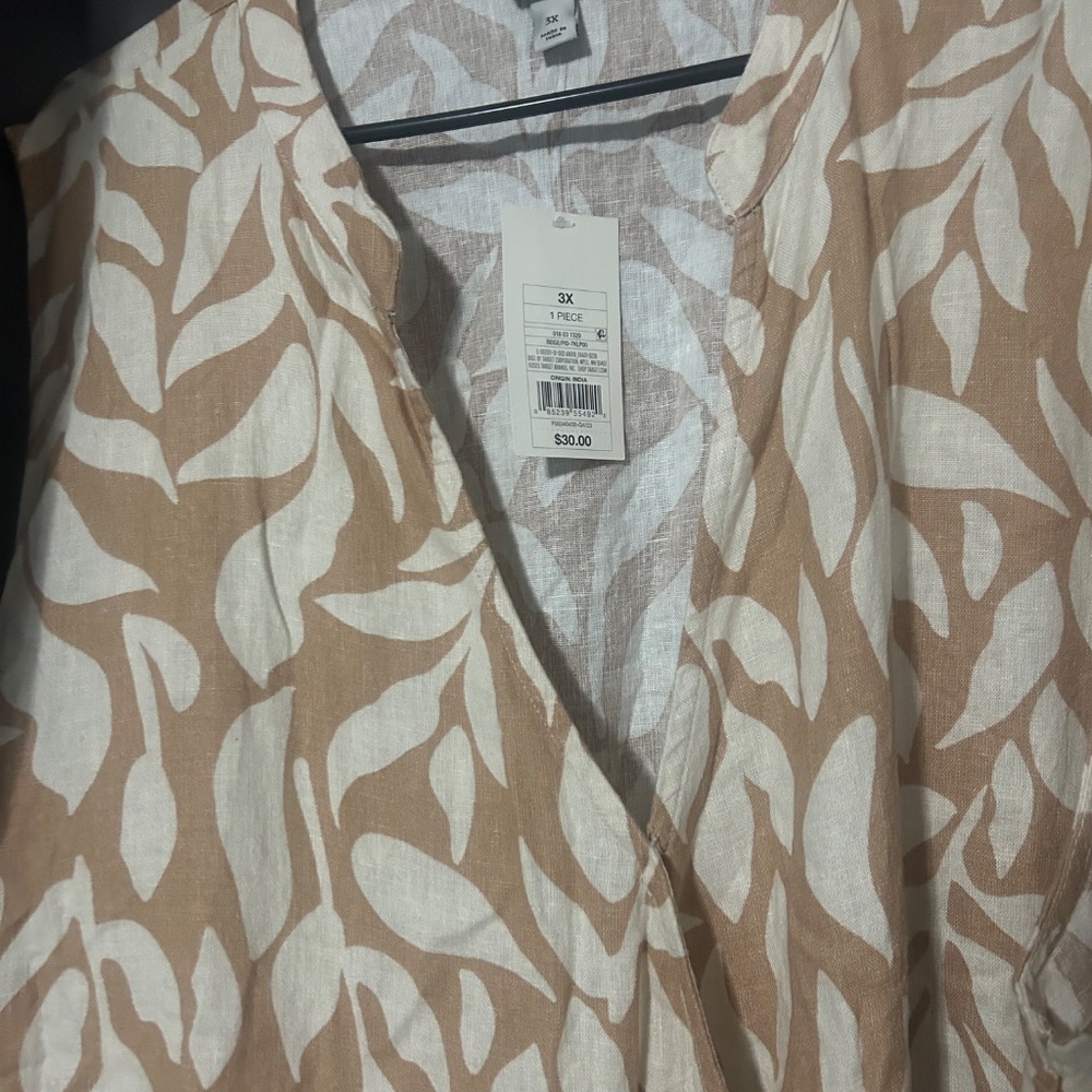 Sexy A New Day - Women's Linen Mini Jumpsuit - Size 3x - Picture 4 of 4